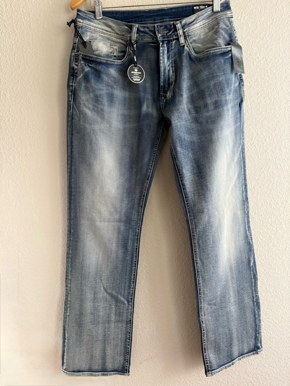 Buffalo David Bitton Men’s Six-x Straight Stretch Jeans 32x32